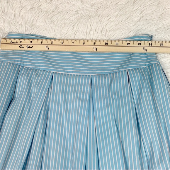 Theory striped pleated skirt knee length high waisted light weight - Picture 5 of 9